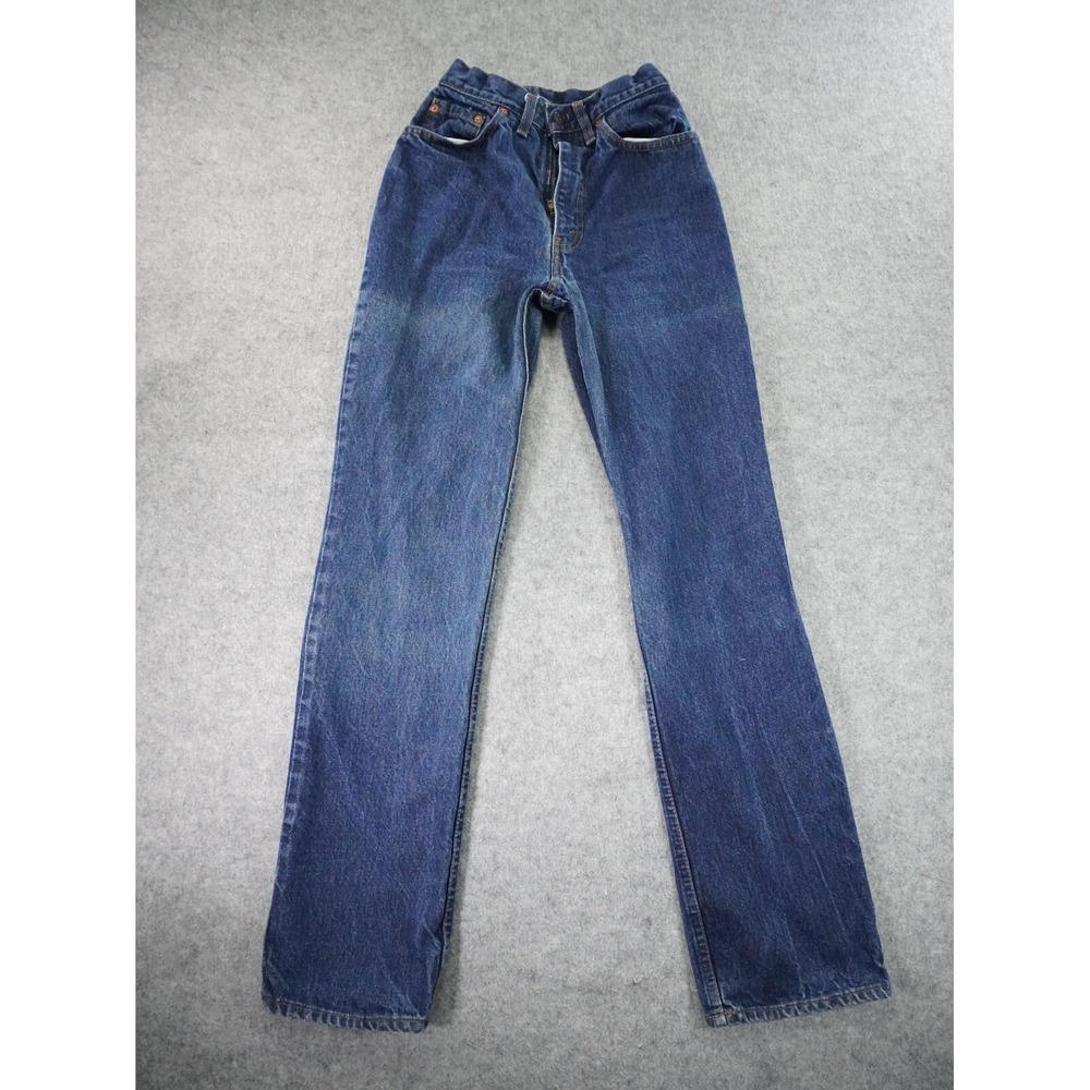 Vintage Levis 26505-0214 XX 25x33 Fits 20x31 Blue‎ Straight Leg Broken Zipper